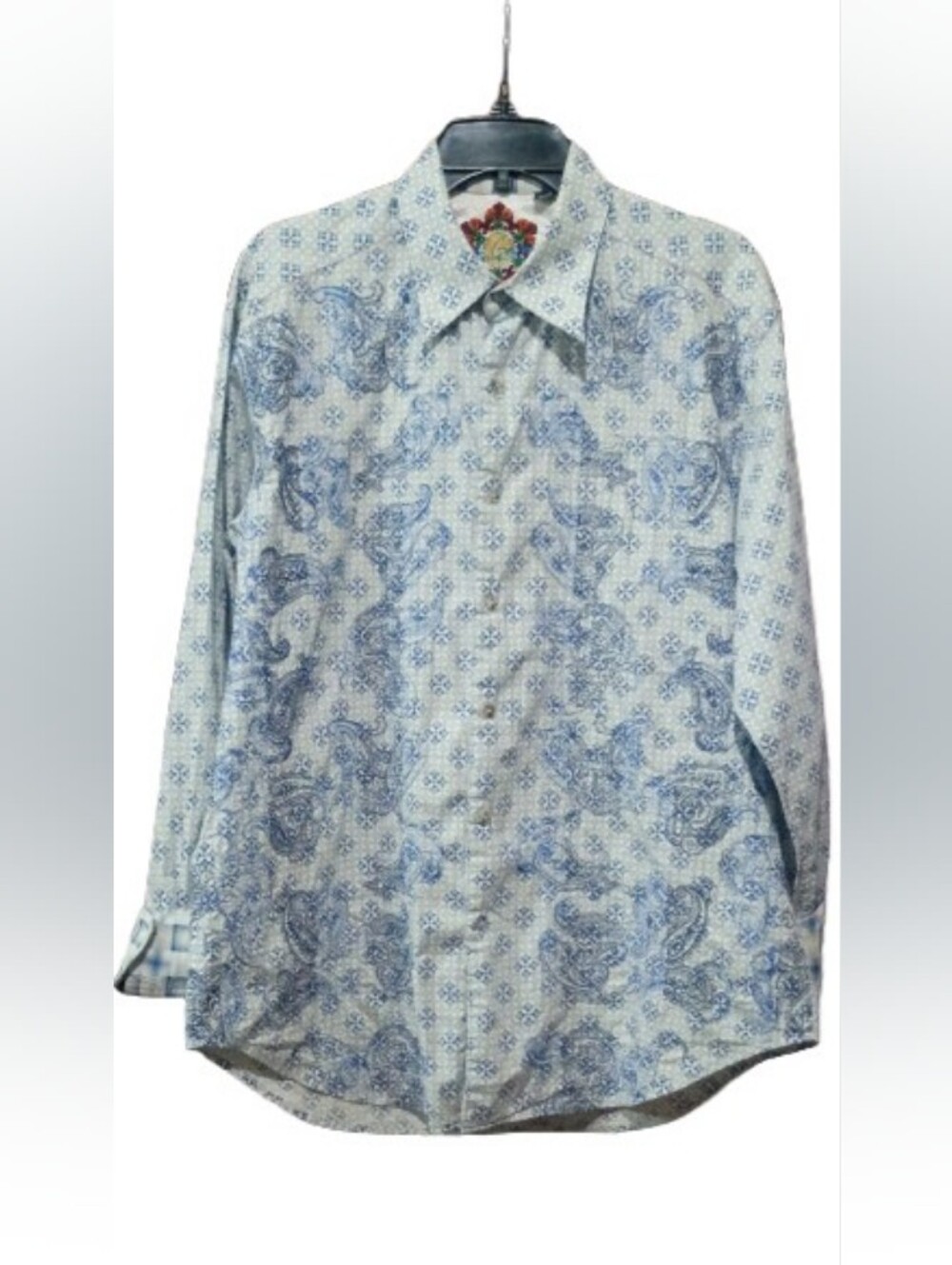 Robert Graham Geometric Paisley Button‑Down Shirt